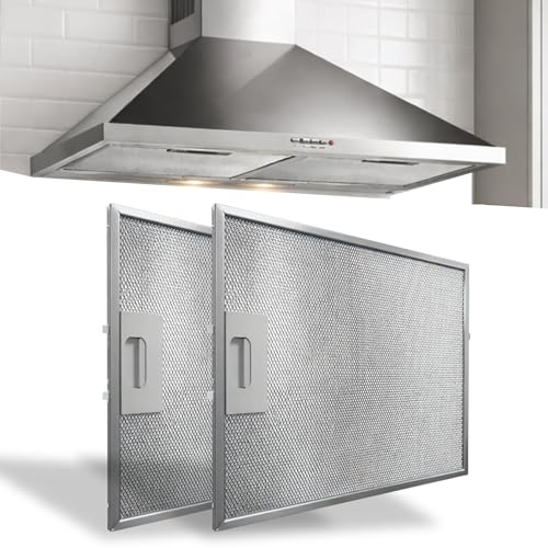 Filtro Campana Extractora compatible con Teka DBB60, Repuesto campana Teka, código original 81460133, Medidas 27.5 cm x 34.4 cm, Contiene 2 unidades de filtro