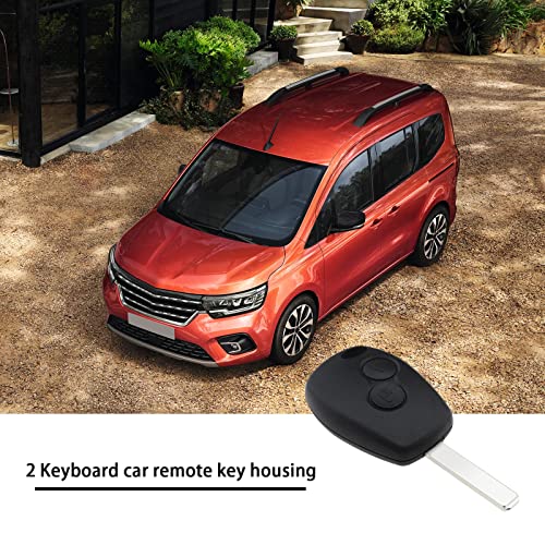 Carcasa para llave remota de coche de alta resistencia con espadín V2 de 2 botones 2