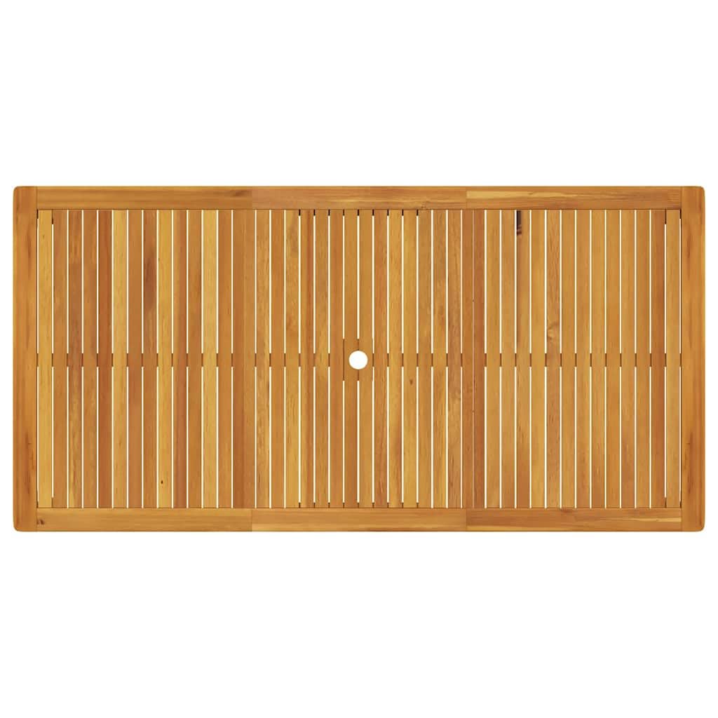 vidaXL Table de Salle à Manger de Jardin Terrasse Balcon Patio Bois d'Acacia