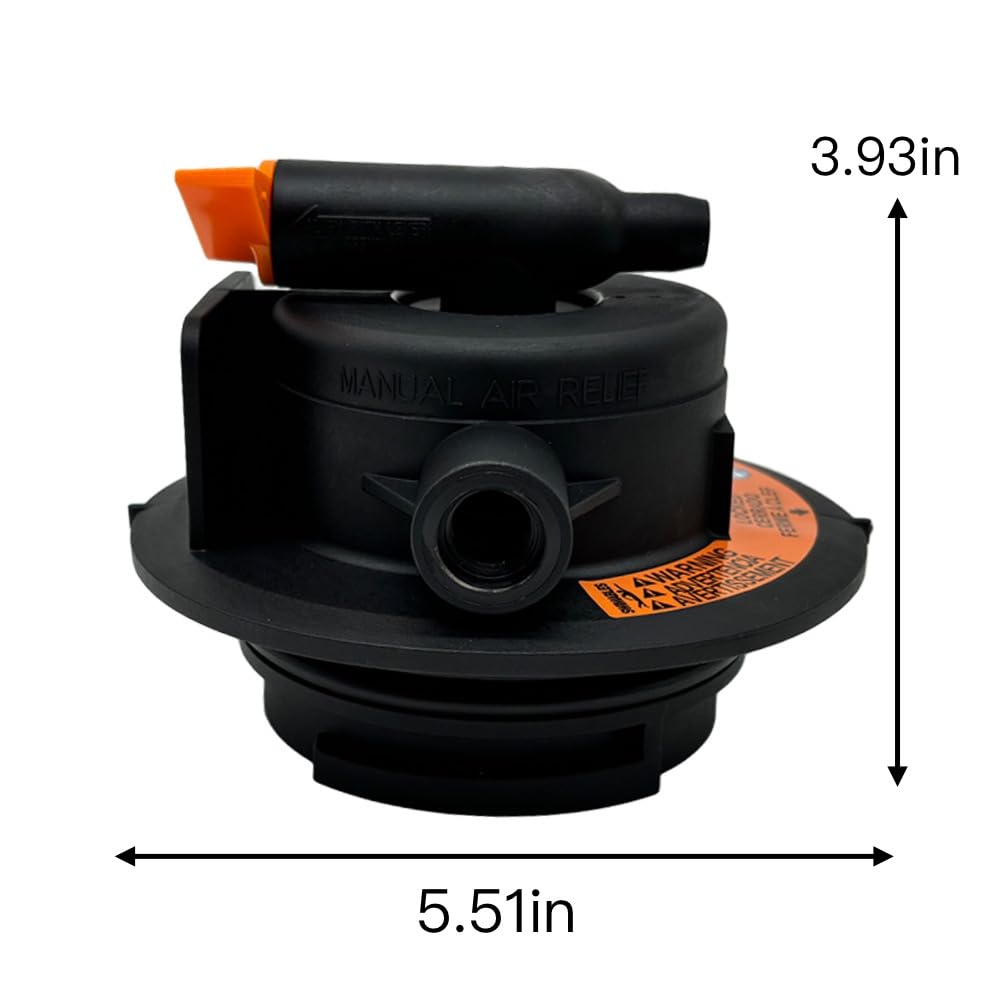 Manuelles Entlüftungsventil Für Poolfilter – Ersatz Für DEX2420MAR2, Inkl. Manometer
