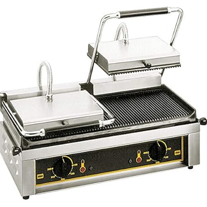 ROLLER GRILL Kontaktgrill doppelt, 4 kW, Abmessung 600 x 385 x 220 mm (BxTxH)