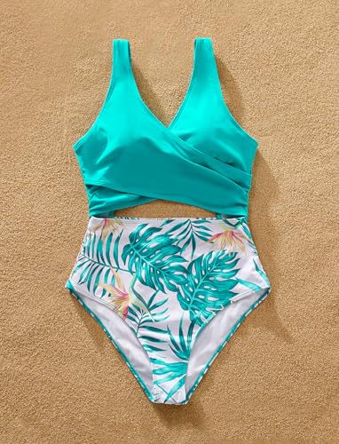 PATPAT Family Matching Swimsuits Swimwear Set for Couples Mommy and Me Striped Spliced Bathing One-Piece Swimsuits