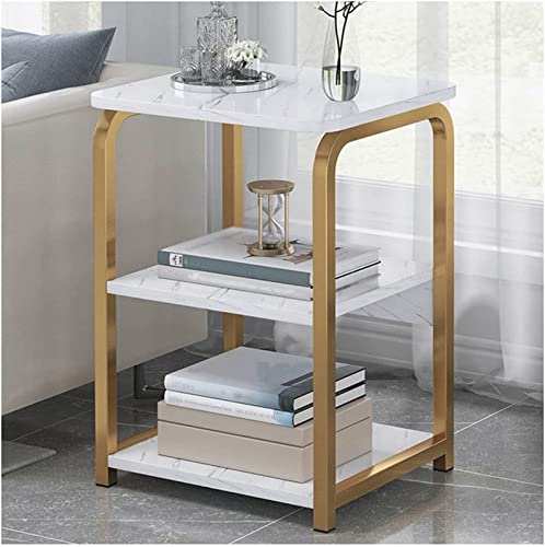 DGDHHSFJDJ Mesa de Centro compacta de Metal: Mesa Auxiliar versátil para Salas de Estar, dormitorios, Balcones y Jardines. Ahorra Espacio y es Elegante.