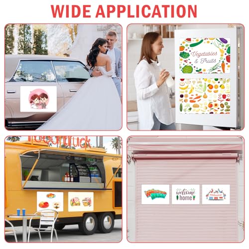 Image of 2 Pack Blank Car Magnets, 24 inch x 17 inch Car Door Magnets Signs, Rounded Corners Magnetic Vehicle Sign for Car to Advertise Business and Cover Company Logo, Prevent Car Scratches & Dents