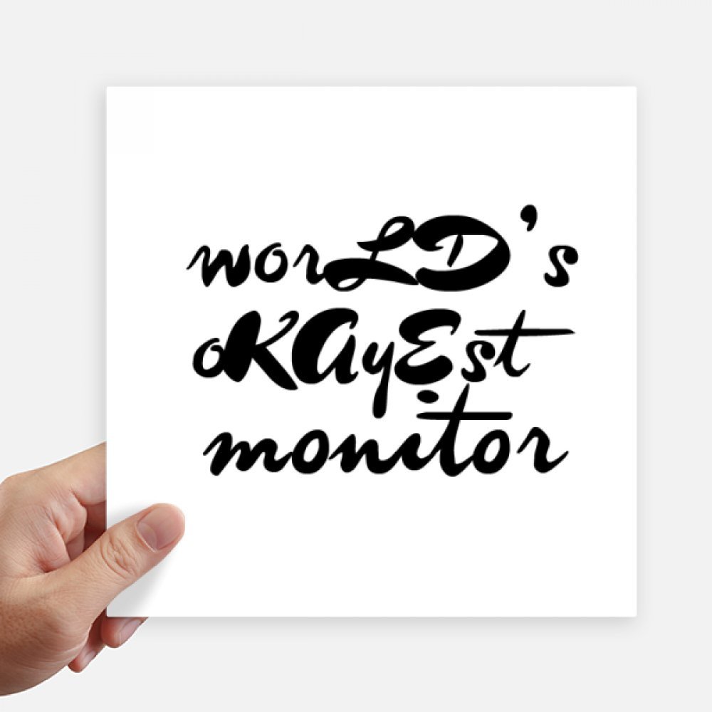 Sticker Monde Okayest Moniter masquez les rayures de votre pc et valise