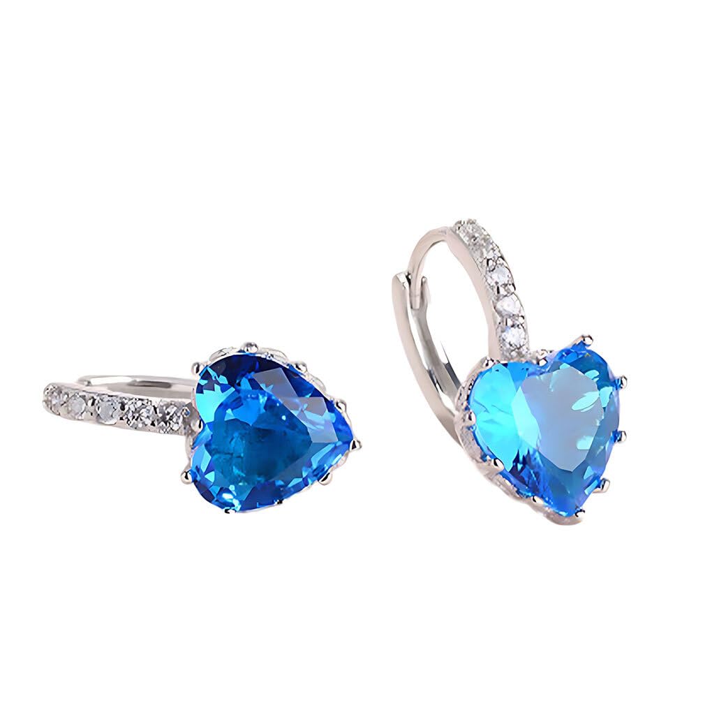 Pendientes de moda para mujer que evitan alergias con formas de corazón 8