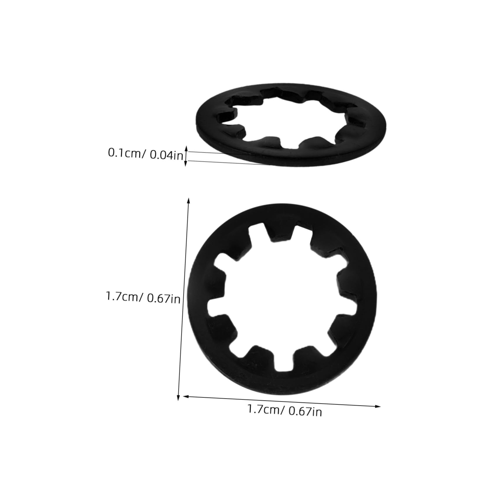 ibasenice Universal Fit Guitar Accessories Potentiometer Nuts Washers and Star Washers Set for Electric Guitars
