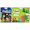 Skillmatics Magical Scratch Art Book & Fun with Foam Animals Theme Bundle, Art & Craft Kits, DIY Activities for Kids