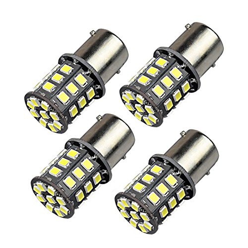 Werfamily 1157 Bay15D 33 Smd 2835 Chipsets 800 Lumens Super White Led Light Bulbs For Rv Suv Mpv Car Turn Signal Tail Brake Light Parking Lamps (Pack Of 4) #TOP14