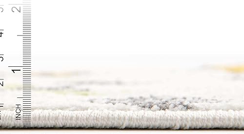 Miniatura 2 de Unique Loom Whimsy Kids Collection - Alfombra de área con diseño de animales (2 pies 2 pulgadas x 3 pies 11 pulgadas, marfilnegro)