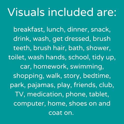 Visual Schedule For Home Visual Wall Planner By Create Visual Aids For Autism, Adhd, Aspergers, Send, Speech And Language #TOP5