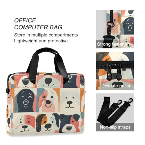 Maletín para portátil con diseño de perro, 13-15.6 pulgadas miniatura 5
