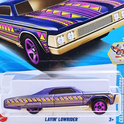 Image of Hot Wheels Layin Lowrider Celebration Racers Ages 3 Years and Up 223 /250 (Purple)