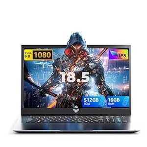 Laptop de 18.5 pulgadas, portátil 2026, 16 GB de RAM 512 GB SATA SSD, procesador ntel N150 (hasta 3.6 GHz), computadora portátil, pantalla FHD 1080 para negocios y estudiantes, batería de 8000