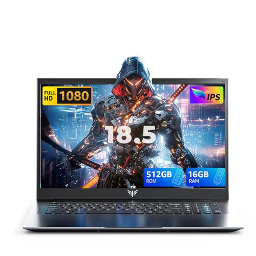 Image of Laptop 18.5 inch, 2026 Laptop, 16GB RAM 512GB SSD, Ιntel N150 Processor(Up to 3.6GHz), Laptop Computer 8000mAh Battery, Full HD IPS Display for Business Office Students, Windows 11 Pro, Multitasking