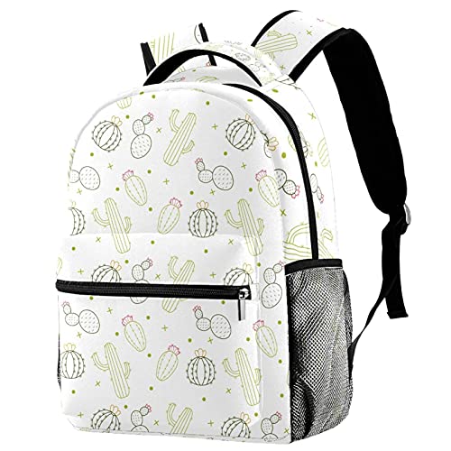 Sac à dos de voyage enfant motif cactus idéal pour les sorties scolaires et vacances