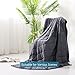 Syrinx Cooling Weighted Blanket Queen Size (15 Pounds 60''x80'' for Adult), Breathable Fabric with Premium Glass Beads, Heavy Blanket Suit for Person About 140lbs, Dark Grey