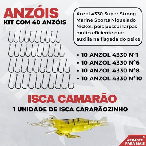 Kit De Pesca Completo Vara Fibra de Vidro E Molinete Ultra Light Com Linha Maleta Com 73 Acessórios