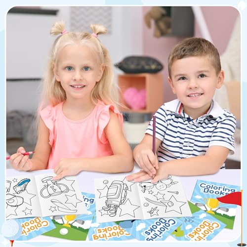 Image of Golf Coloring Books for Kids - 96Pcs Bulk Sports Golf Theme Mini Coloring Booklet DIY Art Drawing Book for Toddlers Holiday Birthday Party Goodie Bags Stuffers Sunday School Classroom Favors