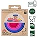 Food Huggers 5pc Reusable Silicone Food Savers | BPA Free & Dishwasher Safe | Fruit & Vegetable Produce Storage for Onion, Tomato, Lemon, Banana, Cans & More | Round, Bright Berry