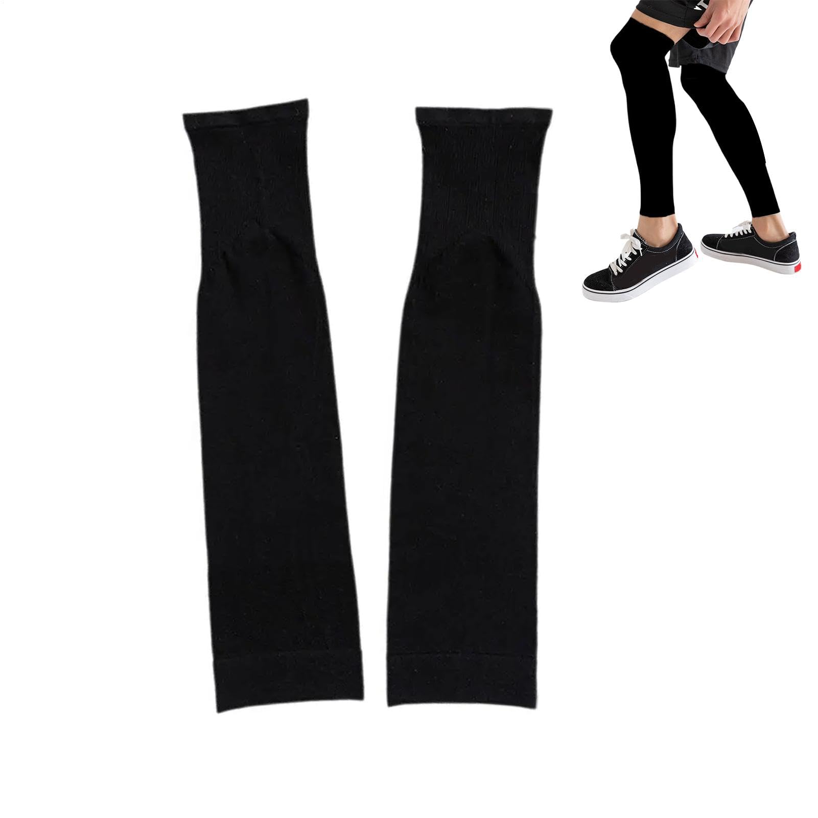 Manchons de jambe pour femmes protection solaire UV en soie glacée jambes larges cyclisme plein air