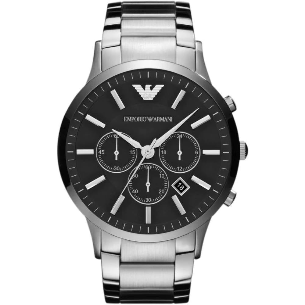 Men's Chronograph or Automatic Watch; Watch for Men with Stainless Steel or Leather Band