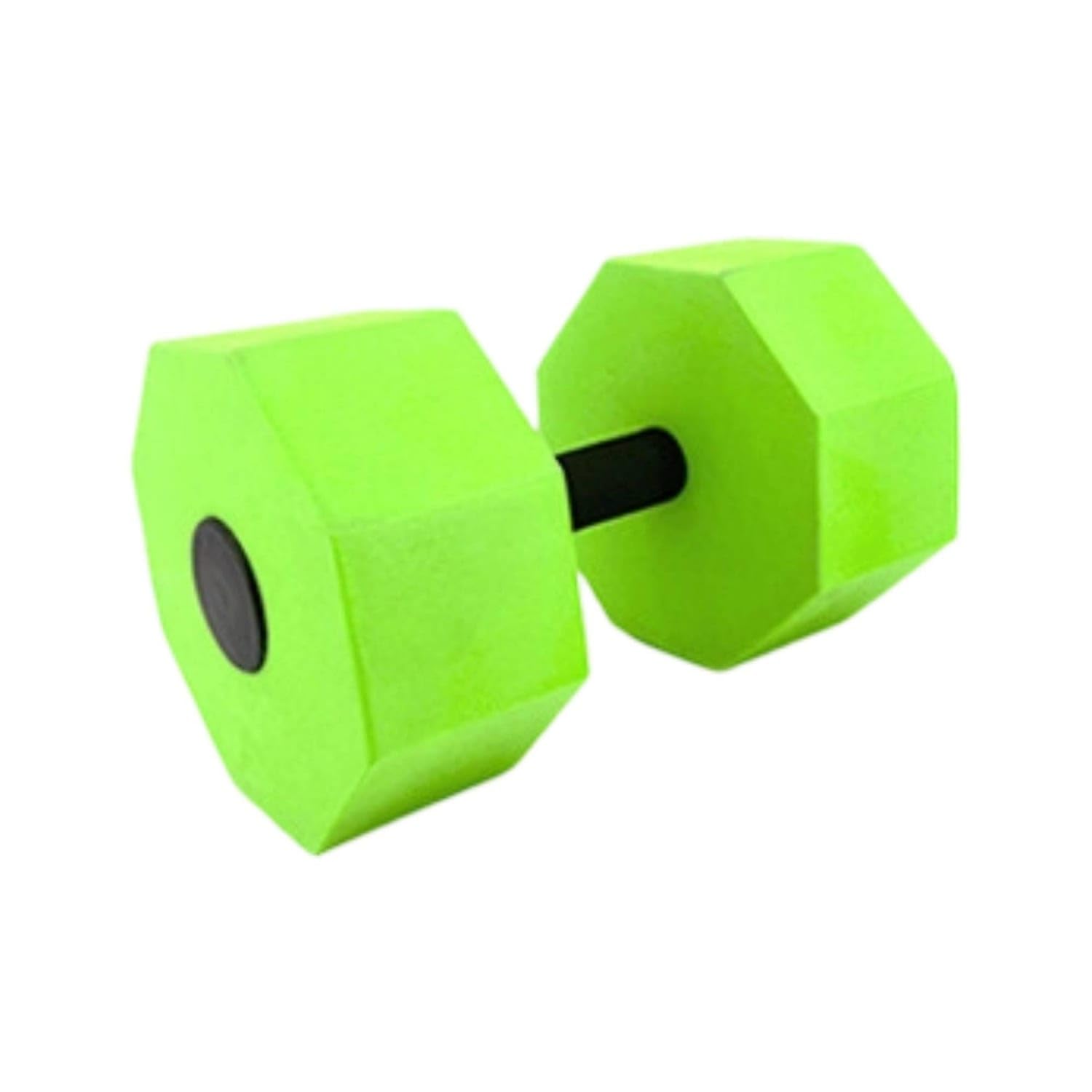 Octagonal EVA Water Dumbbell Black Grip Soft Water Dumbbell Low-Low-Stress Aqua Dumbbells Portable, Green-image-27