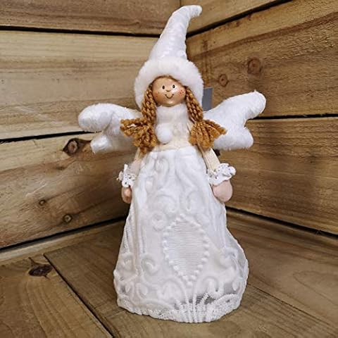 Premier White Lace Angel Tree Topper Cover