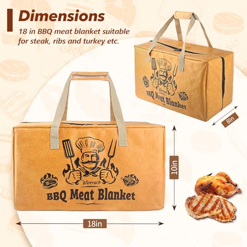 Wisreach Insulated BBQ Meat Resting Blanket, 18" Extra-Large Triple-Layer Brisket Bag - image 3