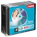 Imation IMN40955 CD Rewritable Media, CD-RW, 4X, 700 MB, 10 Pack Slim Jewel Case, Retail