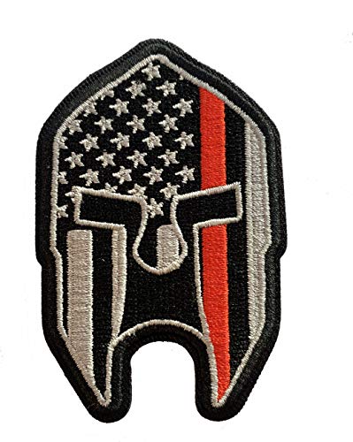 Stevens Tactical Shop Subdued Thin Red Line American Flag Spartan Helmet Patch