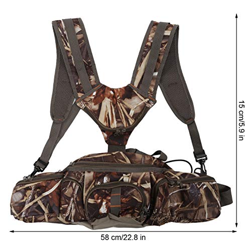 Bolsa de ombro para acampamento, mochila leve para caminhadas ao ar livre, caça flexível para acampa