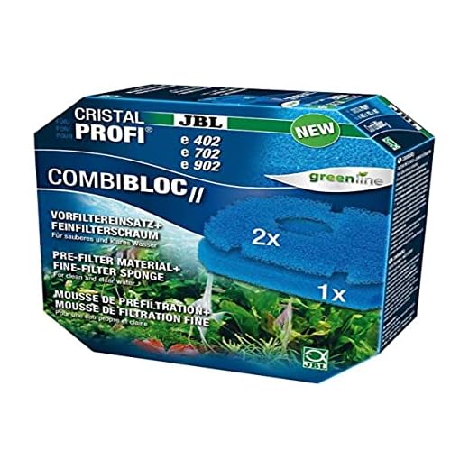 JBL CombiBloc II CristalProfi e4/7/902, Kit de pré-filtration et mousse filtrante pour filtre CristalProfi e (02)