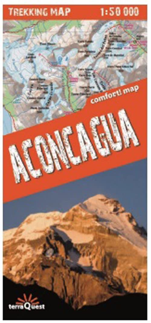 terraQuest Trekking Map Aconcagu