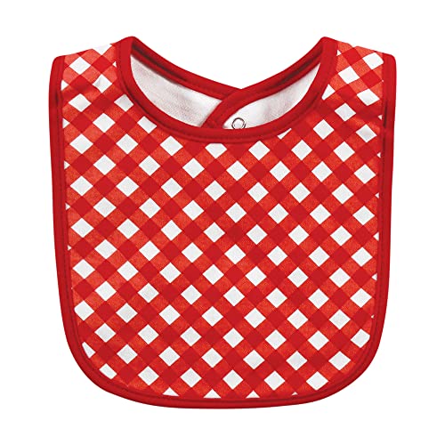 Image of Hudson Baby Unisex Baby Cotton Bibs, Girl Farm, One Size
