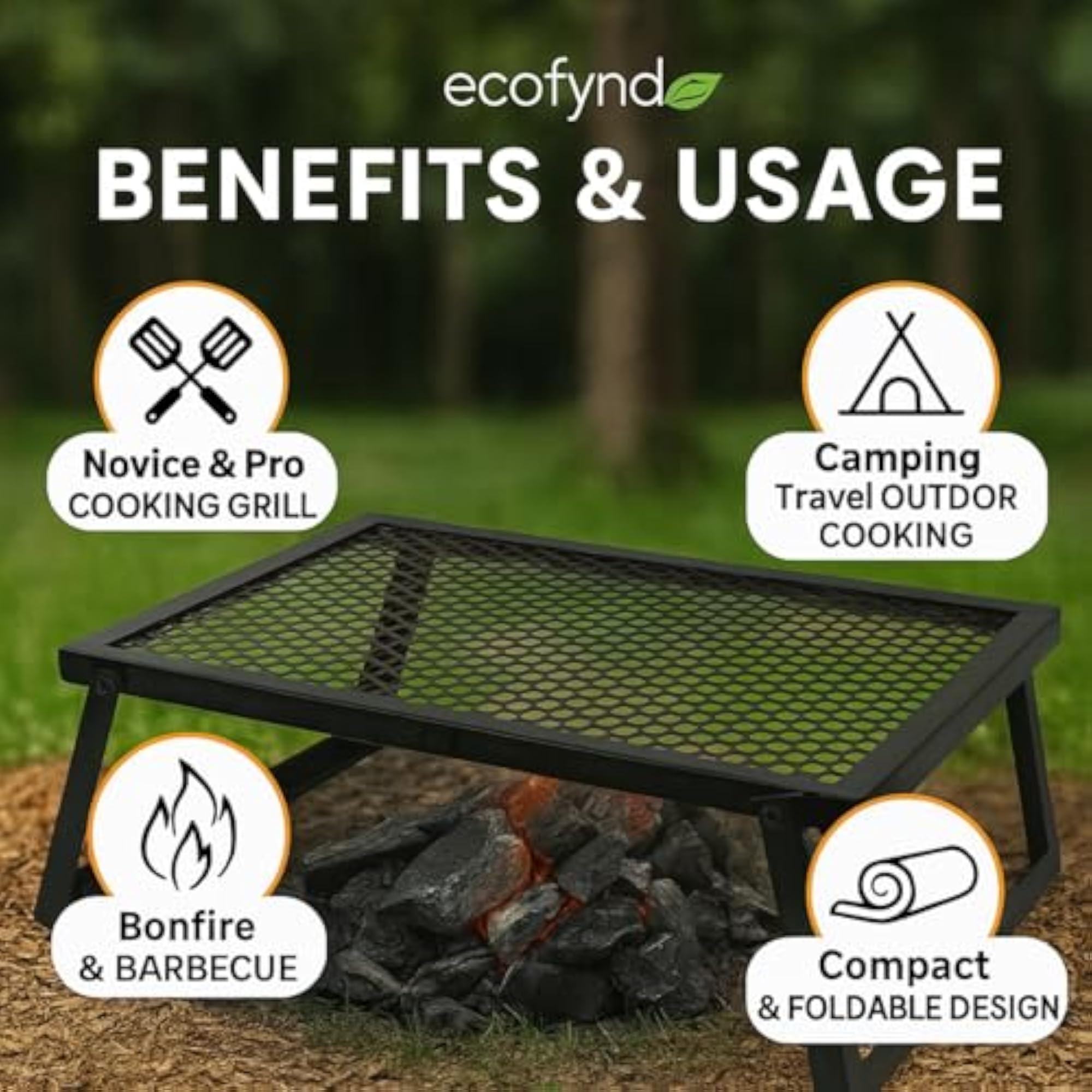 Portable Charcoal Barbeque Grill for Outdoor Cooking