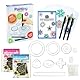 PJHAJH 32 Stück Spiral Drawing Spielzeug Set, Zeichnungs Blumen Lineal Spielzeug, Spirograph Design Set, DIY Malerei, Design Kreative, Geeignet für Erwachsene und Kinder