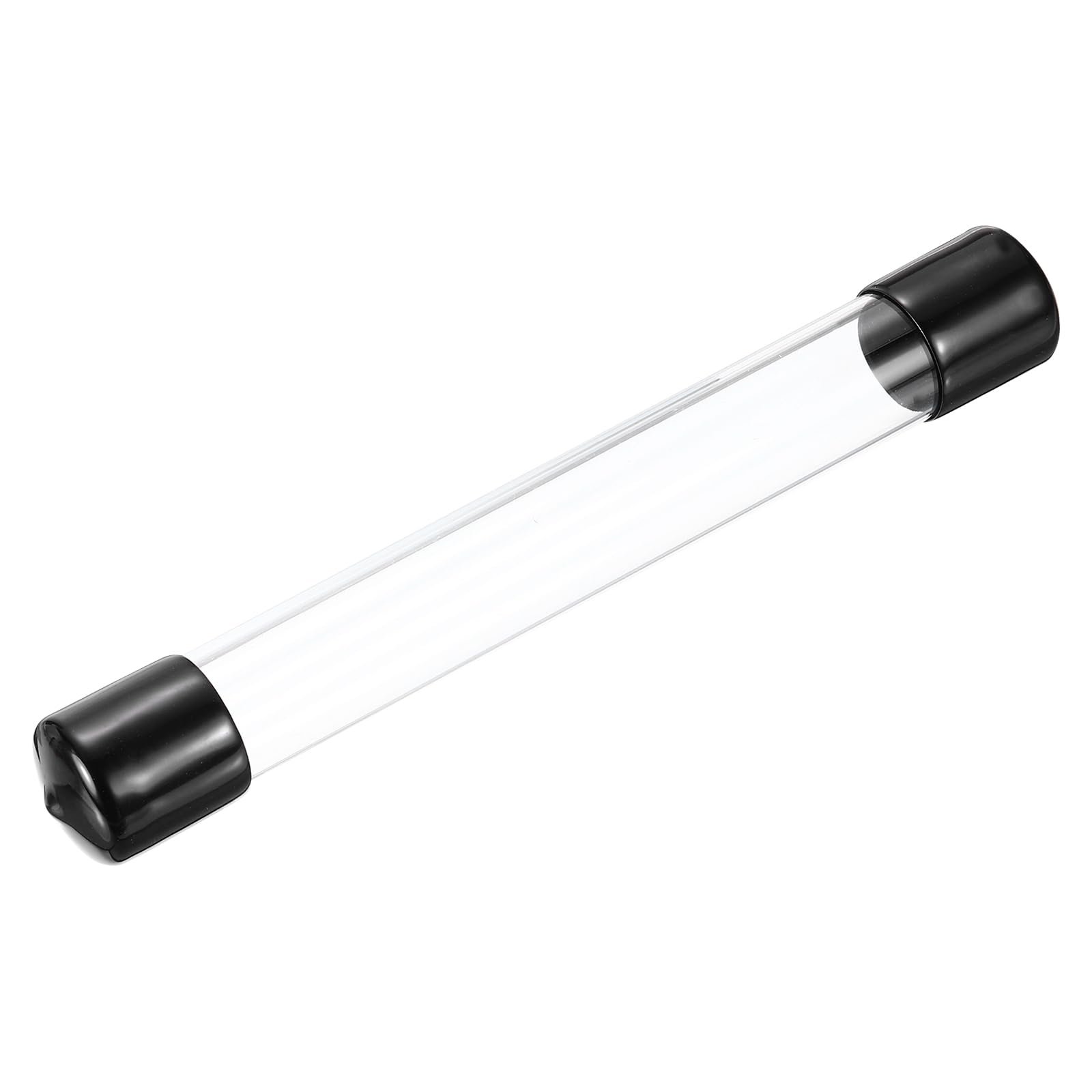 MECCANIXITY 1 Inch Clear Storage Tube 22x25mm Small Plastic Round Tubing with Caps Rigid Bottle Container 200mm/8 Inch for Item Stored