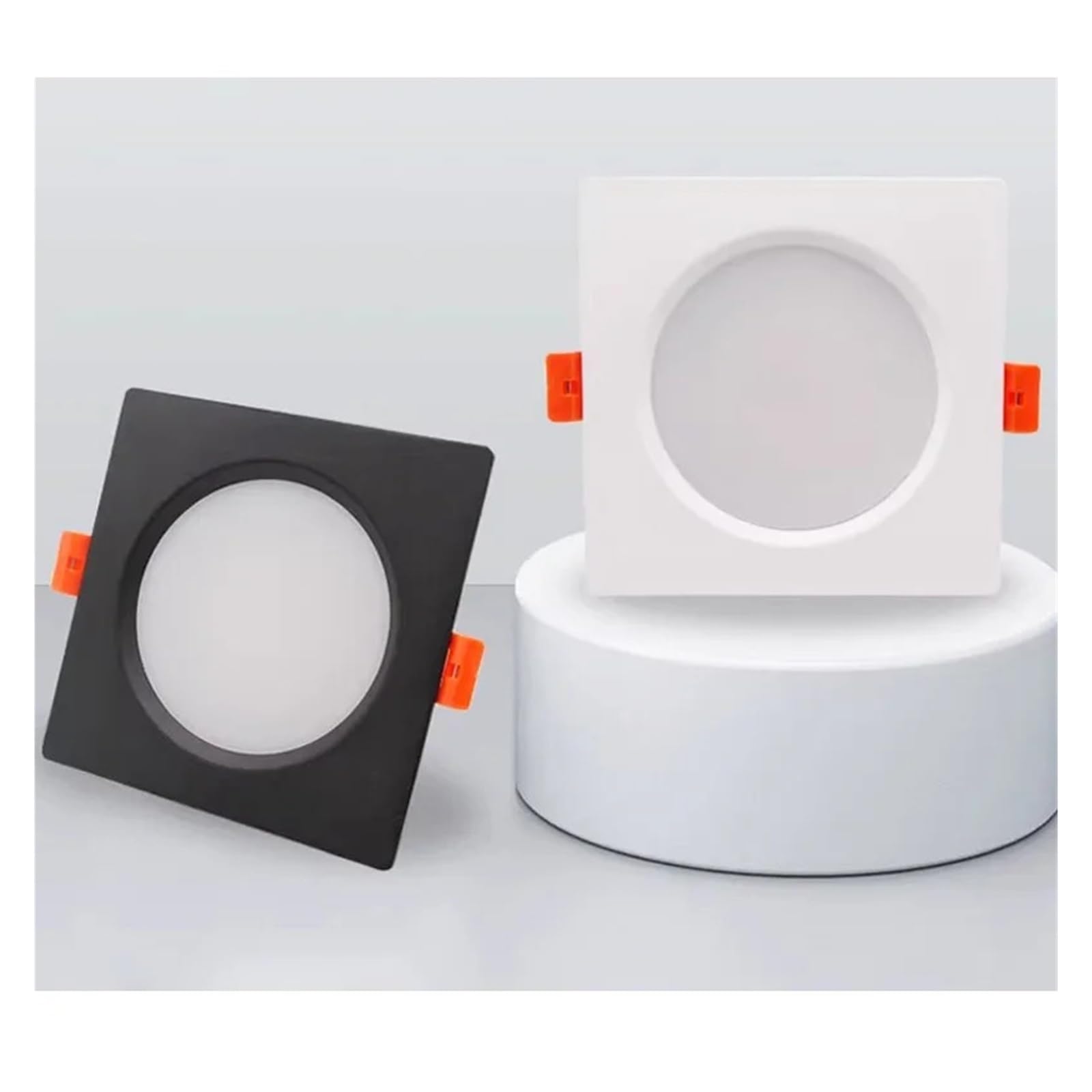 Generico Faretto da incasso a pannello LED a quadrato ultrasottile soffitto 3W 5W 7W 9W 12W 15W 18W