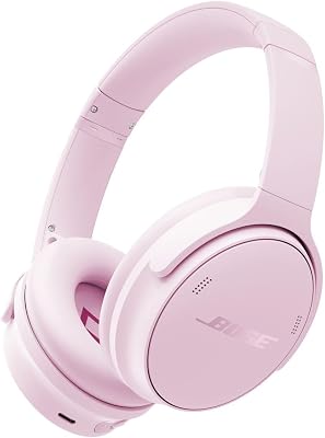 Bose QuietComfort Headphones, Auriculares inalámbricos con cancelación de Ruido, Auriculares de Diadema con Bluetooth, micrófono y Cable con hasta 24 Horas de autonomía, Rosa Palo – Edición Limitada