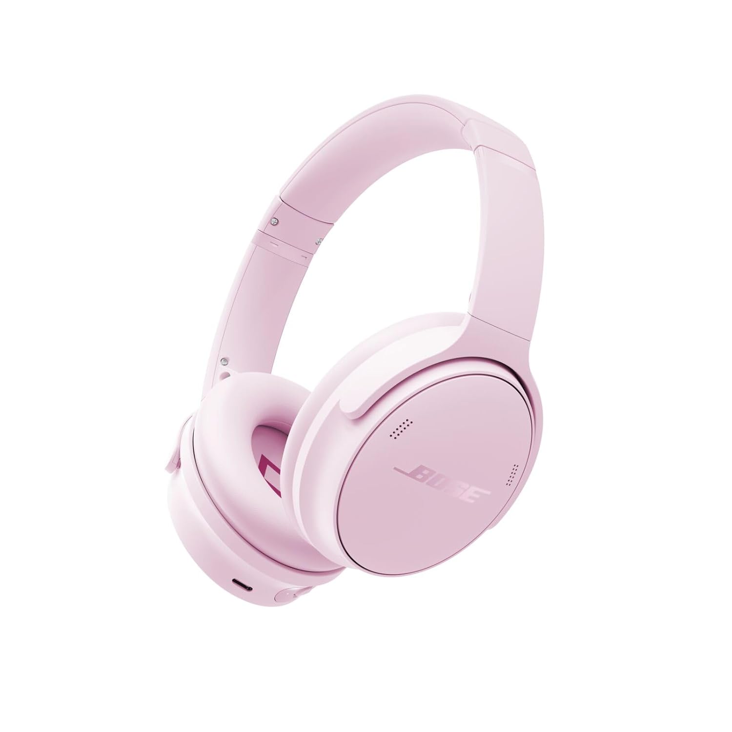 Bose QuietComfort Wireless Noise Cancelling Headphones, Bluetooth Over Ear Headphones with Up to 24 Hours of Battery Life, Petal Pink – Limited Edition