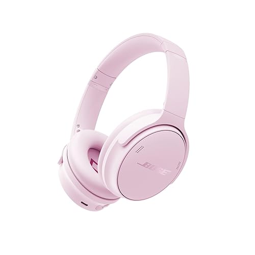 Bose QuietComfort Headphones - Wireless Bluetooth Headphones, Active Over Ear Noise Cancelling and Mic, USB-C Charging, Deep Bass, Up to 24 Hours of Playtime, Petal Pink - Limited Edition Color