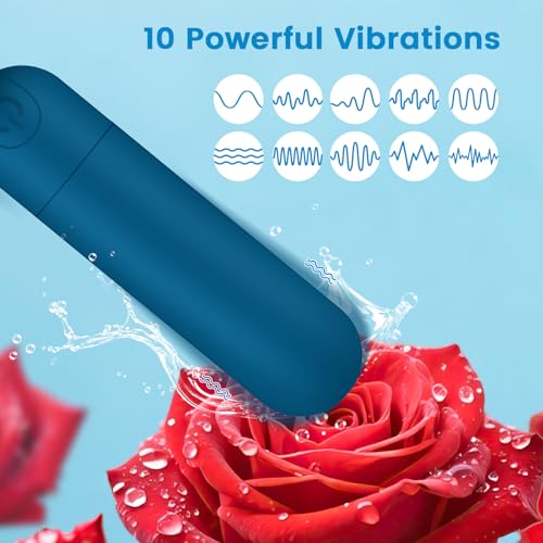 Image of Kverg Mini Massager Waterproof Rechargeable 10 Vibration Blue