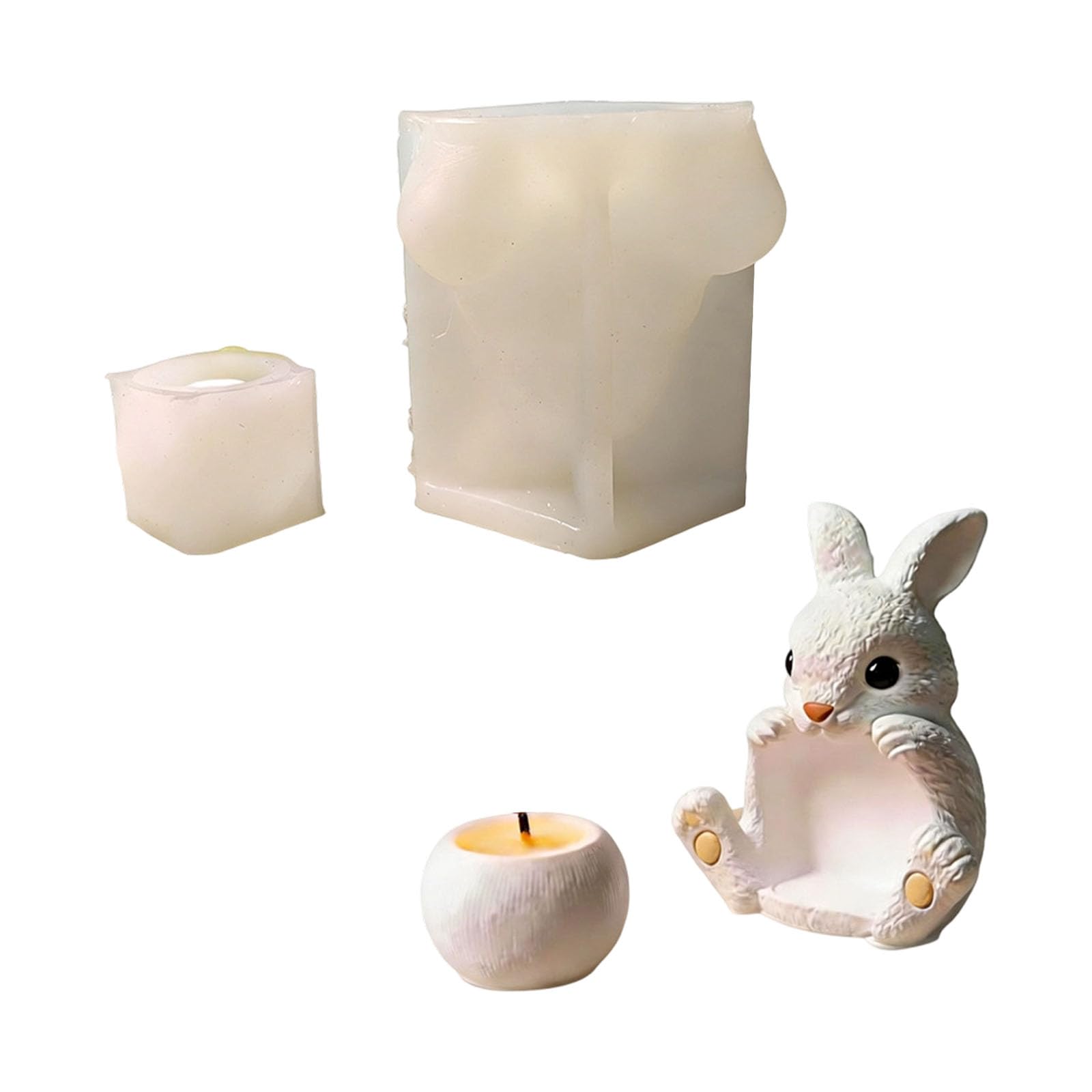 Msioytog Sturdy Rabbits Holder Silicone Easy to Cleaning and Flexible for Creative Projects Detachable