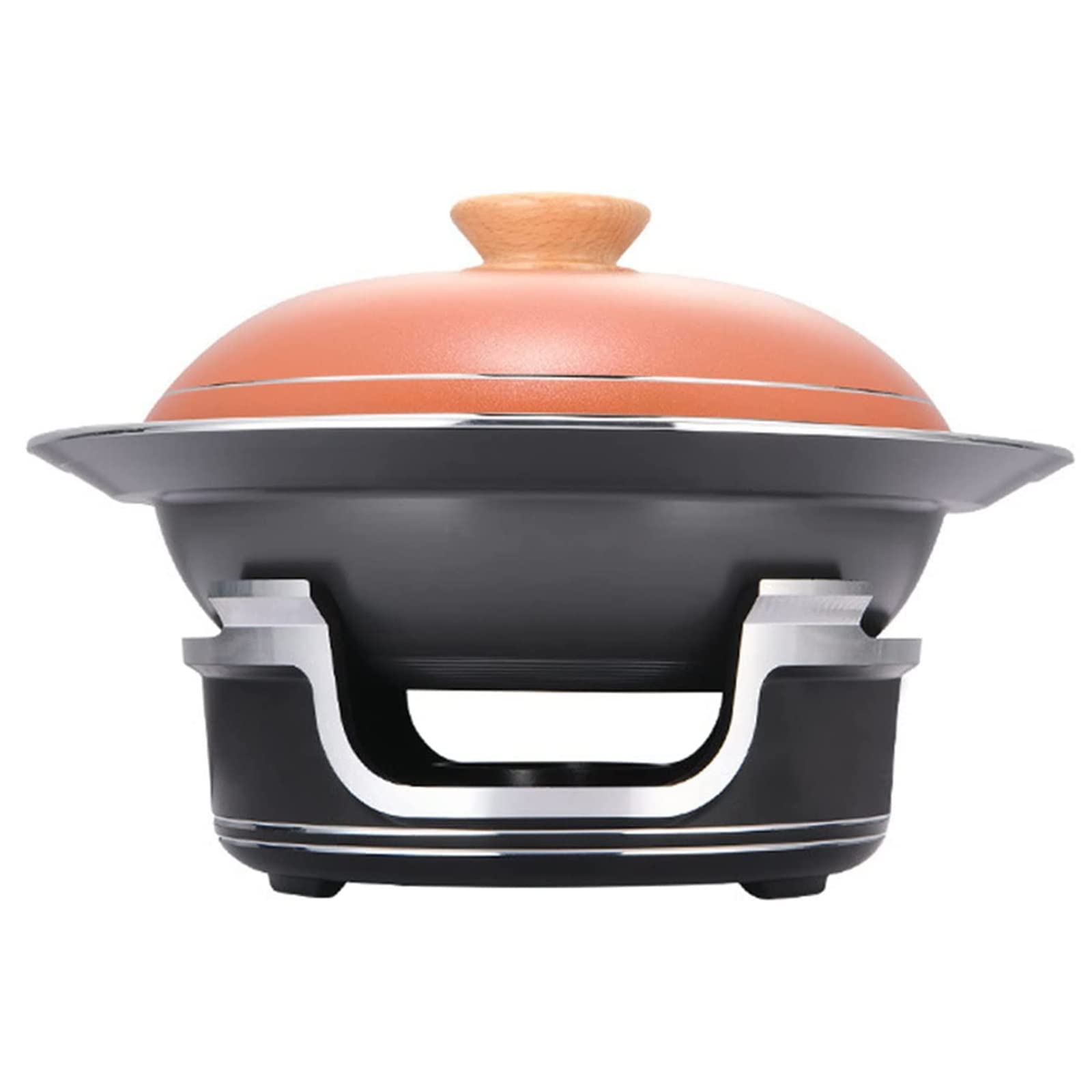 Pełnowymiarowy zestaw naczyń do podgrzewania potraw, aluminiowe okrągłe podgrzewacze do potraw z patelniami, pokrywkami i uchwytami na paliwo, do cateringu, kolacji, wesel(21cm