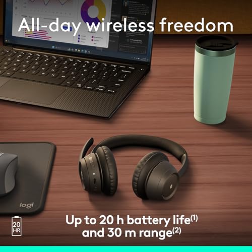 Image of Logitech Zone 305 for Business, Wireless Bluetooth Headset with Microphone, Native Bluetooth, for Microsoft Teams, Compatible with Windows, Mac, Chrome, Linux, iOS, iPadOS, Android