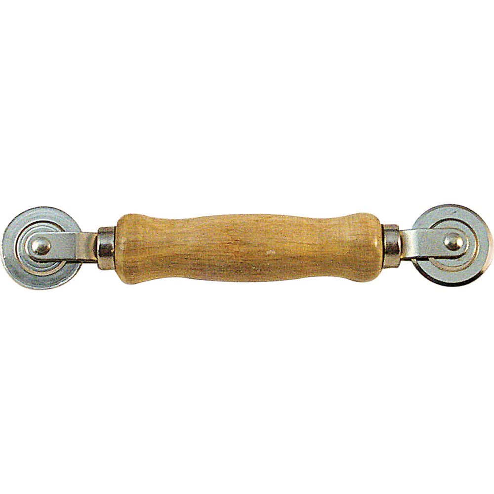 Prime-Line Screen Rolling Tool with Wood Handle and Steel Ball Bearing Wheels (Single Pack)