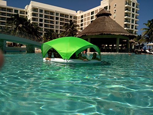 AquaCabana, World's Only All Day/All Way Shade Floating Aqua Cabana for Pools, Beaches, Lakes and Rivers Color Pink