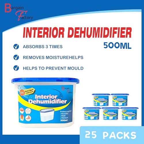 25-Pack Dehumidifiers - 500ml Moisture Absorbers for Home Use - Image 3