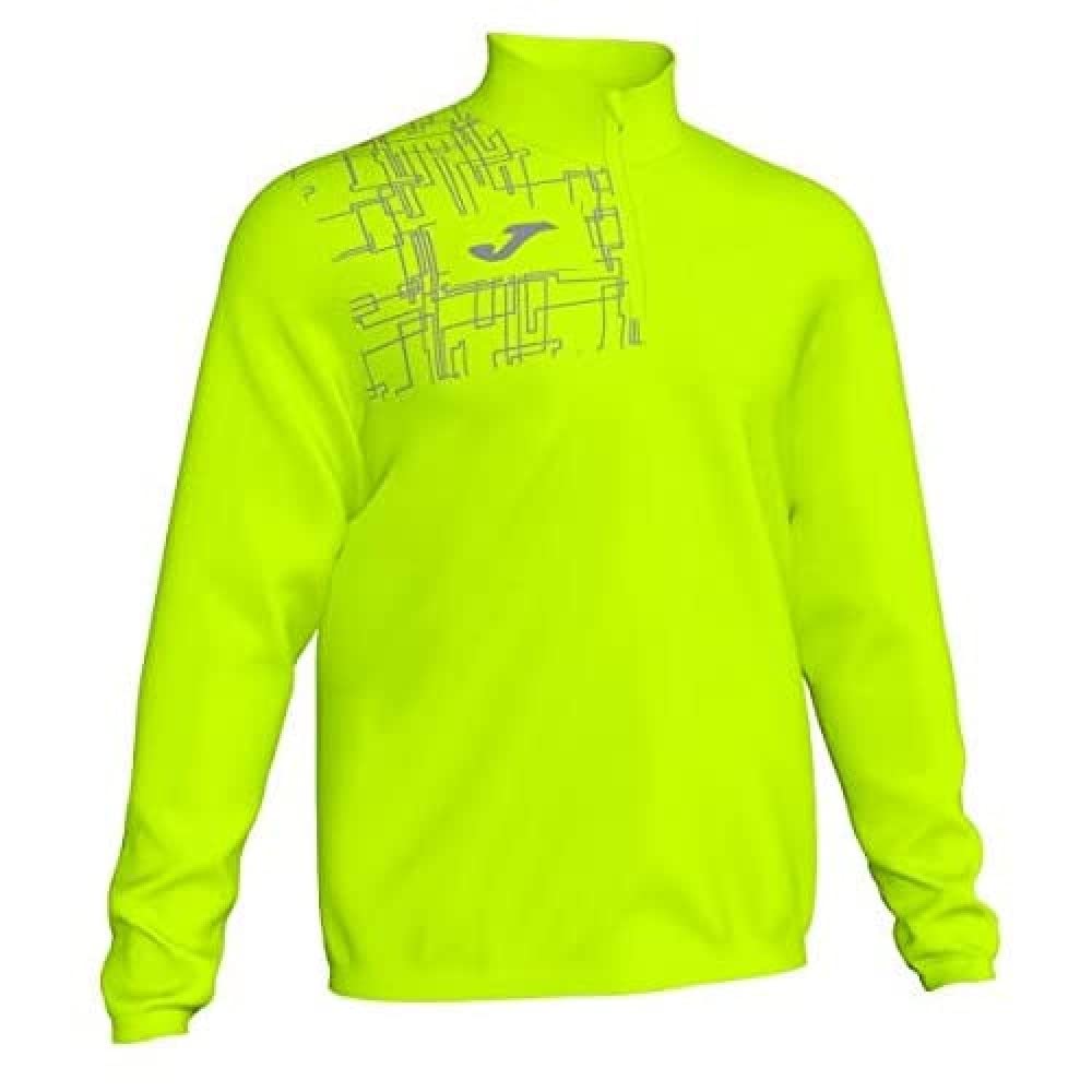 Joma Running Night Men's Sweatshirt, mens, Sweatshirt, 102234, Fluorescent Yellow, XXL